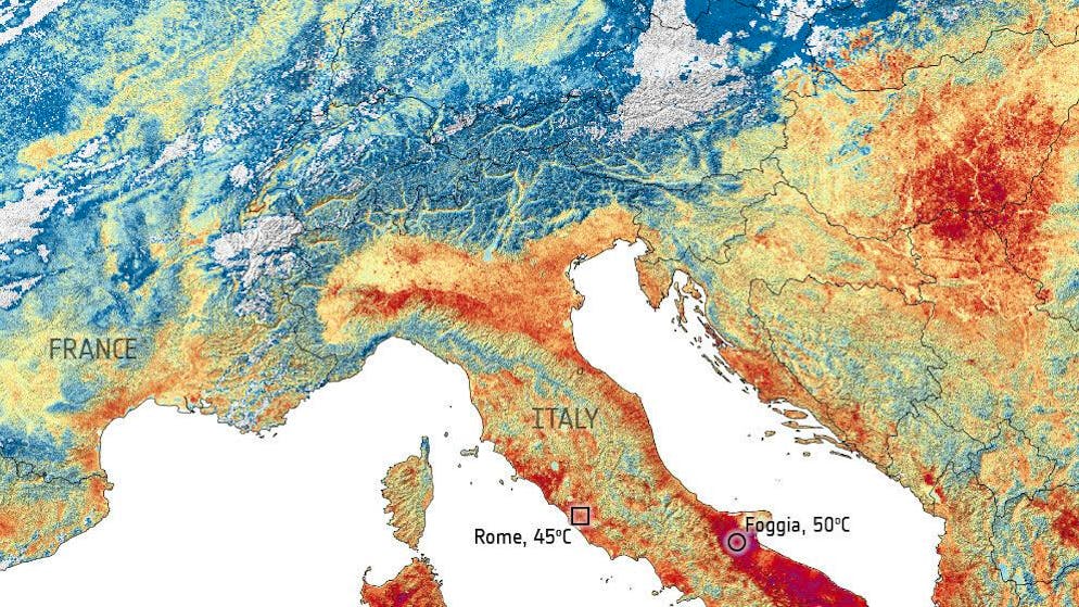 Temperaturen in der Schweiz. Die Hitze geht bis Ende Juli in die Ferien