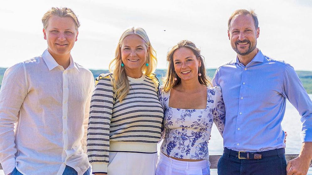 Sverre Magnus, Mette-Marit, Ingrid Alexandra und Haakon: Die norwegische Königsfamilie.