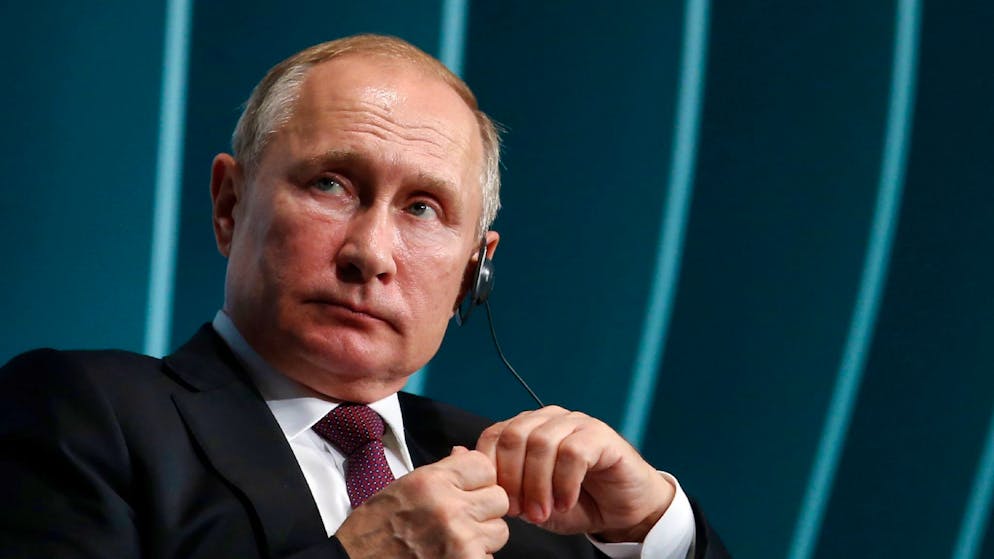 Russlands Präsident Wladimir Putin bei einer Veranstaltung im Rahmen des Brics-Gipfels 2019 in Brasilien. Am Treffen in Südafrika wird Putin nicht teilnehmen.