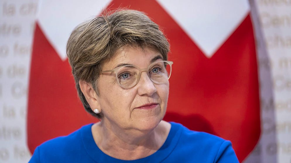 Olympischen Winterspielen in der Schweiz nicht abgeneigt: Verteidigungs- und Sportministerin Viola Amherd: (Archivbild)
