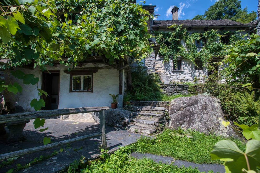 La casa dello scrittore Plinio Martini a Foroglio, in Val Bavona.