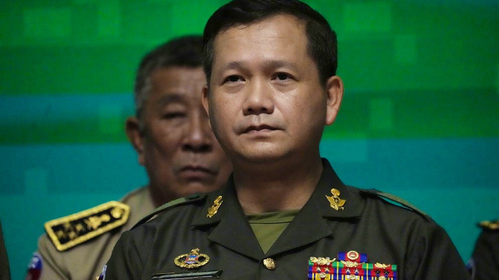 Hun Manet, Sohn des Premierministers Hun Sen wird als künftiger Regierungschef Kambodschas gesehen. 