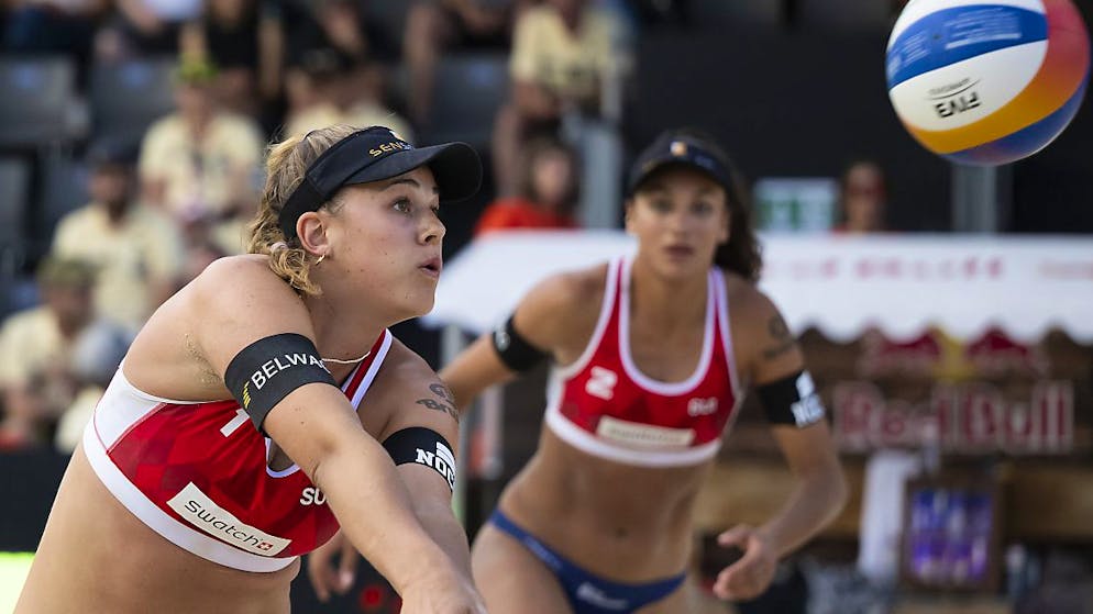 Gut in Form, aber nicht mit Podest belohnt: das Beachvolleyball-Duo Esmée Böbner und Zoé Vergé-Dépré.