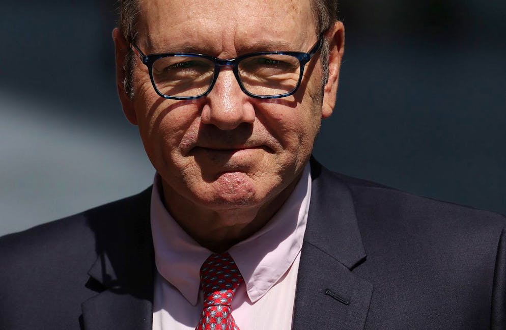 L'attore statunitense Kevin Spacey fuori Southwark Crown Court a Londra.