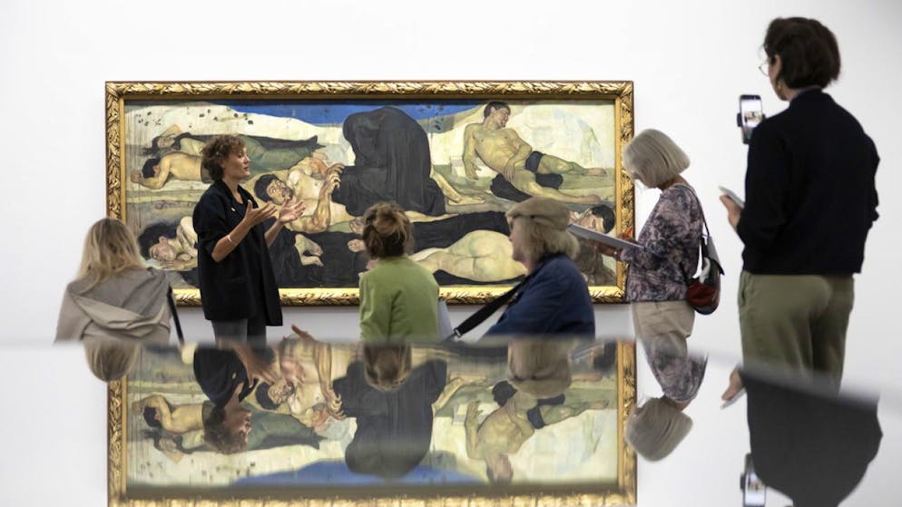 Geschichten öffnen den Blick auf die Sammlung des Kunstmuseums Bern - Gallery. "Die Nacht" von Ferdinand Hodler ist Teil der Ausstellung "Anekdoten des Schicksals" im Kunstmuseum Bern. Dort treffen ikonische Werke auf solche, die in der Geschichte vergessen oder übergangen wurden.