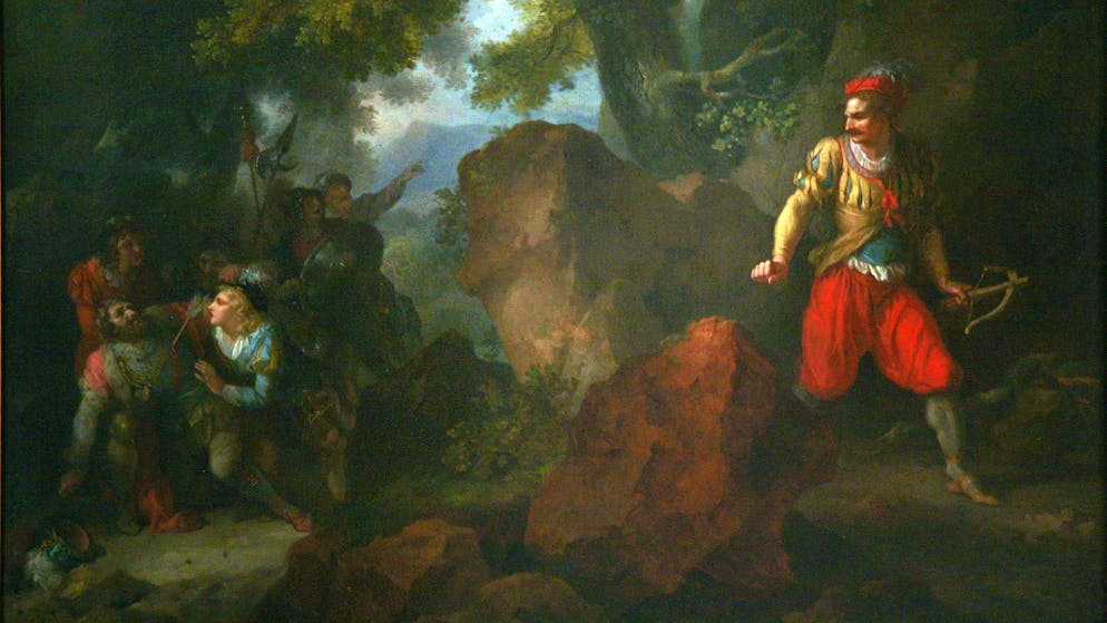 Jean-Frédéric Schalls Ölgemälde «l'Héroïsme de Guillaume Tell» von 1793.
