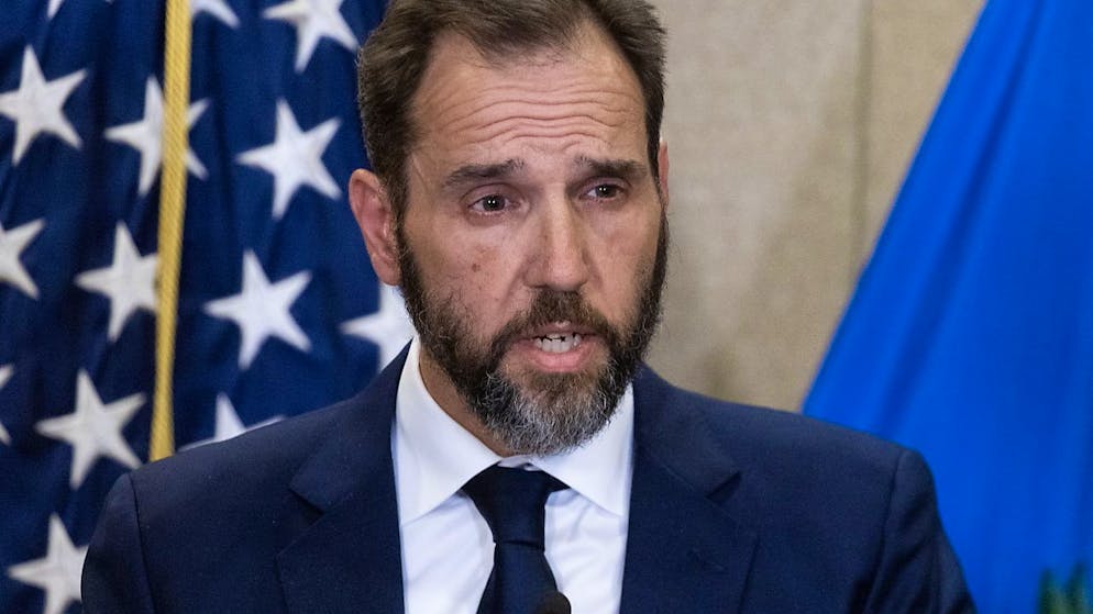 Le procureur spécial qui a instruit les deux procédures fédérales contre Donald Trump, Jack Smith, a quitté le ministère de la Justice après avoir transmis son rapport, s'attirant dimanche les railleries du président élu américain.(archives)