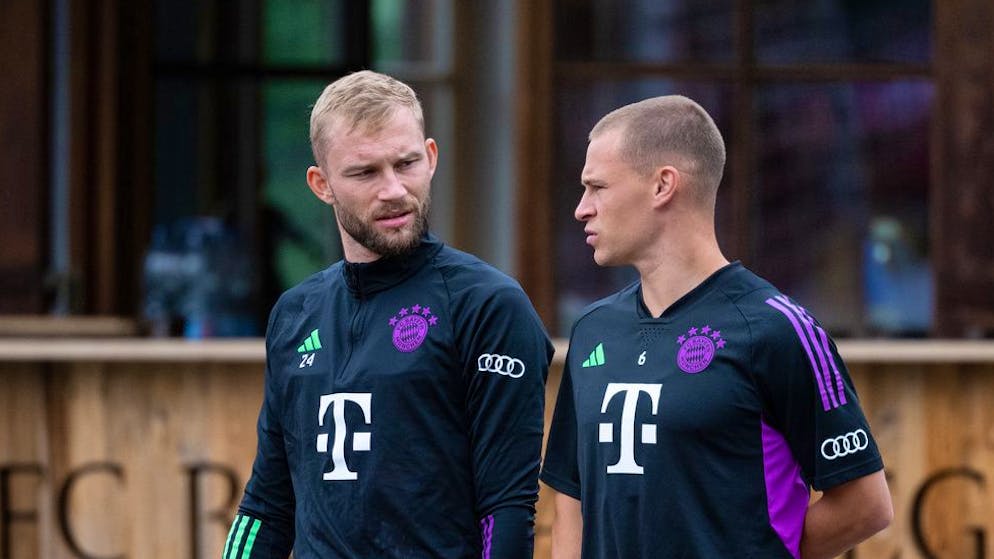 Sind aktuell im Zentrum gesetzt: Neuzugang Konrad Laimer (l.) und Joshua Kimmich.