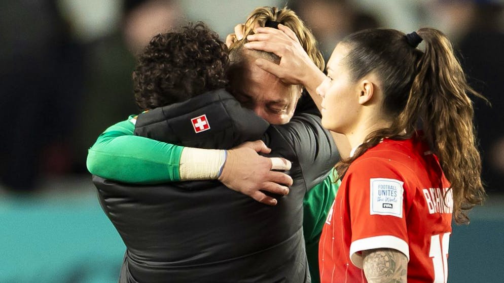 Tränen bei der abtretenden Gaëlle Thalmann nach dem WM-Aus.