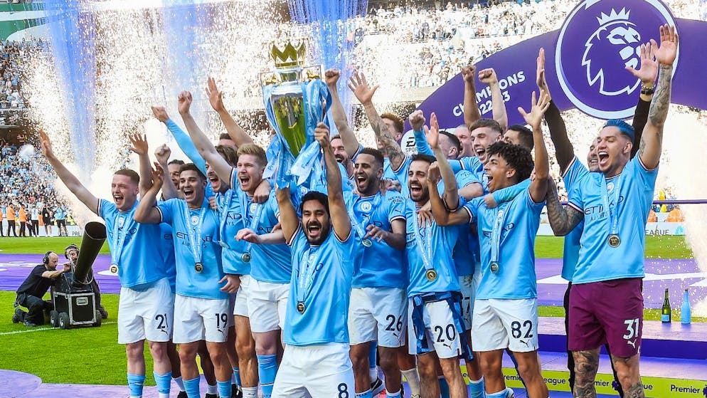 Geht die Trophäe der Premier League im kommenden Frühjahr zum vierten Mal in Folge an Manchester City?