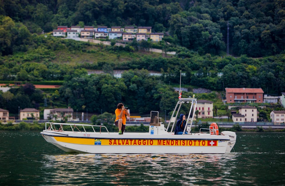 Nell'immagine illustrativa d'archivio una barca della Salvataggio Mendrisiotto.