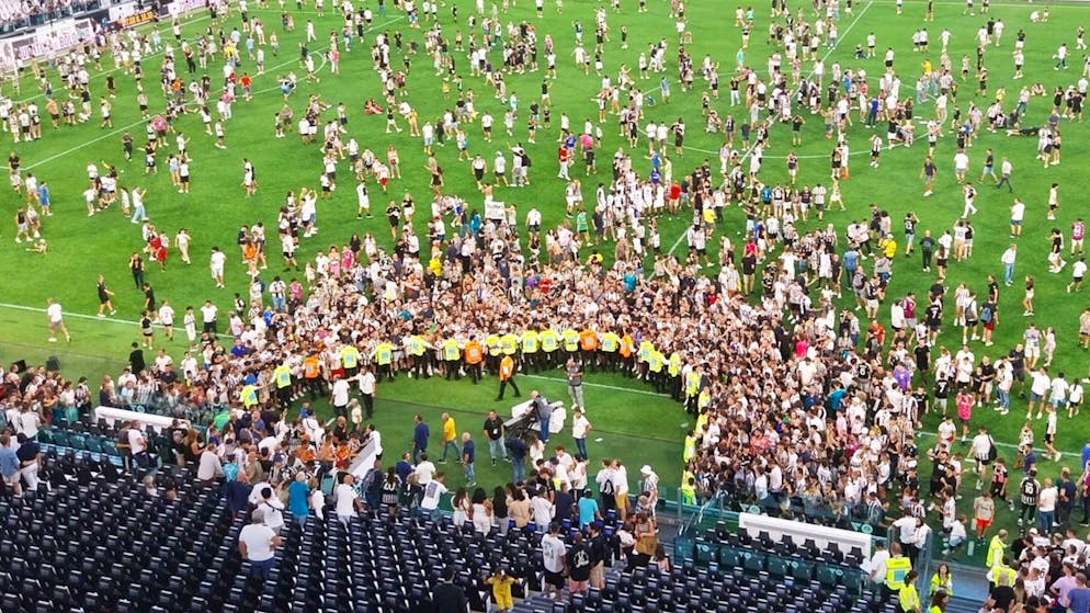 Die Juve-Fans protestieren wegen der möglichen Lukaku-Verpflichtung.