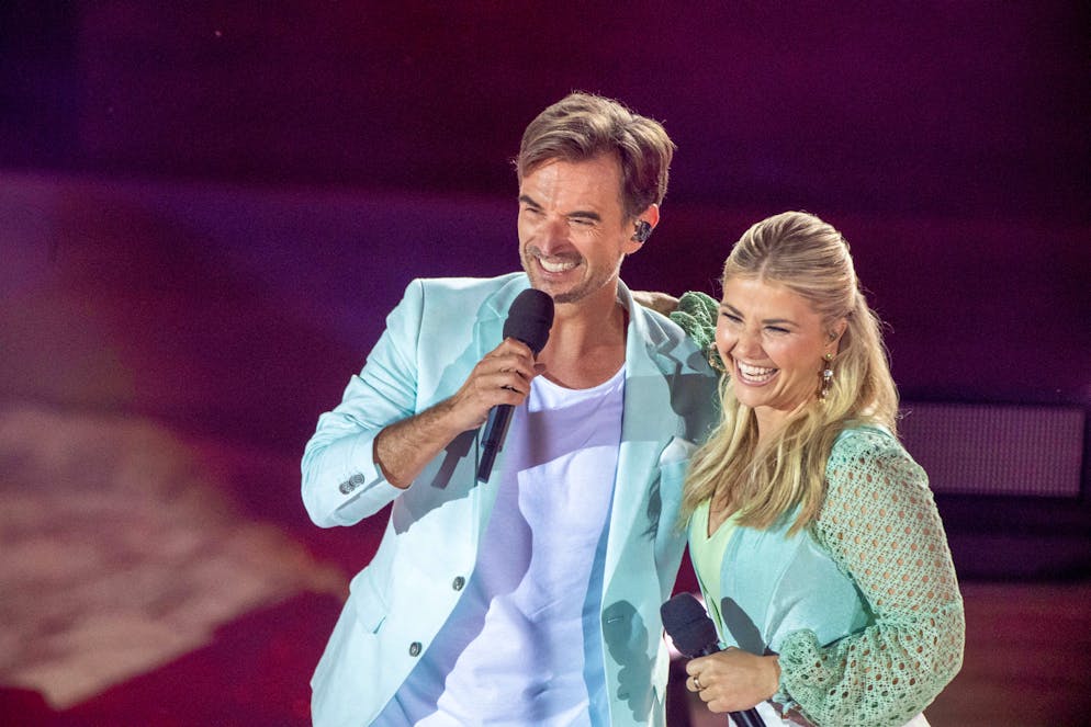 Beatrice Egli and Florian Silberisen are flirting again.  Florian Silberisen and Beatrice Egli appear together again and again.
