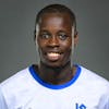 L'attaquant lausannois Aliou Balde du club de football de Super League du FC Lausanne-Sport, LS, pose lors de la seance officiel de portrait ce mardi 11 juillet 2023 au stade de la Tuiliere a Lausanne. (KEYSTONE/Laurent Gillieron)