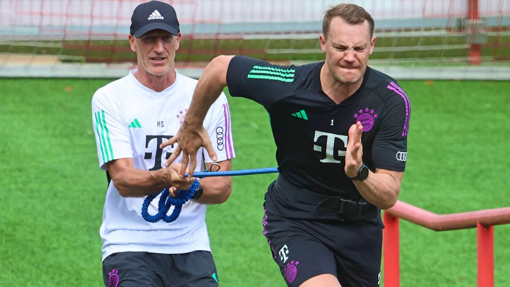 Manuel Neuer trainiert im Moment noch individuell.
