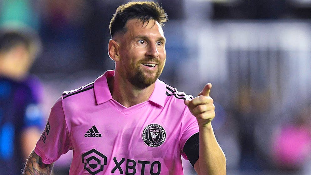 Lionel Messi feiert sein Tor gegen Philadelphia Union.