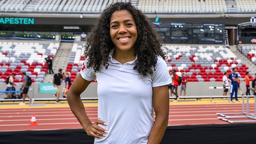 Mujinga Kambundji zeigte sich beeindruckt vom neuen WM-Stadion in Budapest.