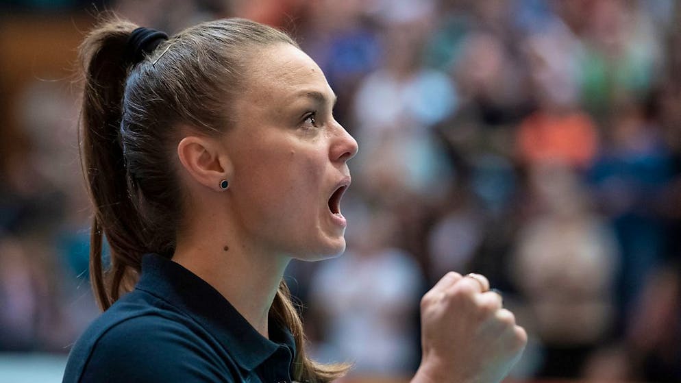Hat allen Grund zur Freude: Die Schweizer Volleyball-Nationaltrainerin Lauren Bertolacci.