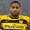 YB's players pose prior to the UEFA Champions League Play-offs 2nd leg match between Switzerland's BSC Young Boys and Israel's Maccabi Haifa, at the Wankdorf stadium, in Berne, Switzerland, Tuesday, August 29, 2023. (KEYSTONE/Peter Klaunzer)