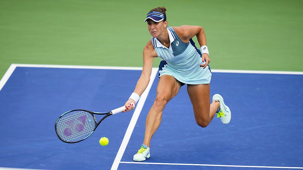 In der 2. Runde des US Open nur wenig gefordert: Belinda Bencic setzte sich klar in zwei Sätzen gegen die britische Qualifikantin Yuriko Miyazaki durch