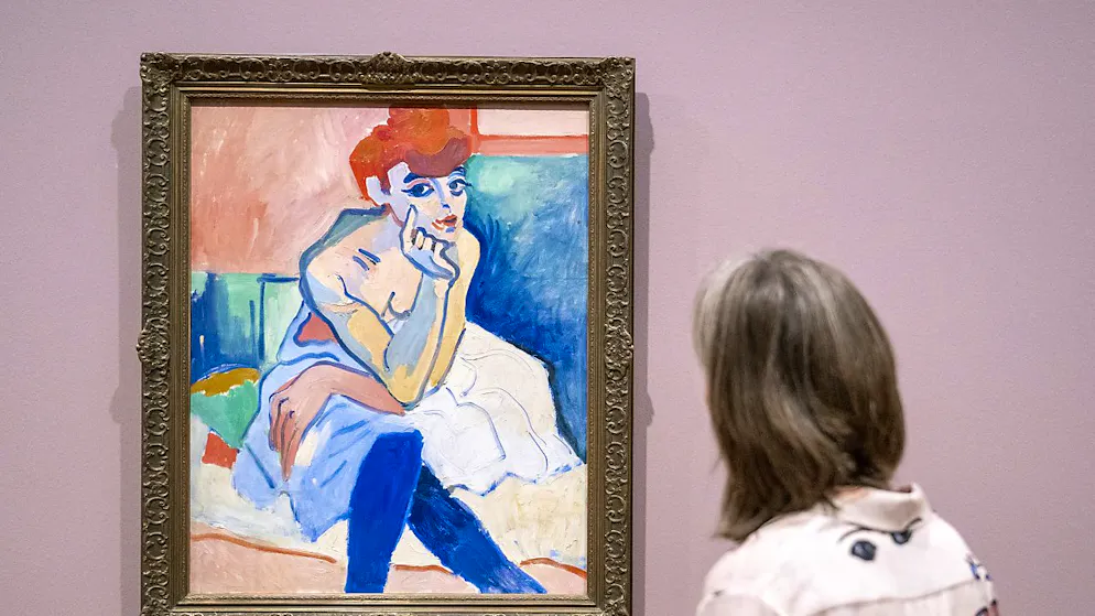Die wilde Avantgarde um Matisse und Derain im Kunstmuseum Basel - Gallery. "La Femme en chemise" (1906) von Andre Derain in der Sonderausstellung "Matisse, Derain und ihre Freunde, Die Pariser Avantgarde 1904-1908" im Kunstmuseum in Basel.