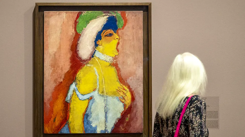 Die wilde Avantgarde um Matisse und Derain im Kunstmuseum Basel - Gallery. Was für Farben: "Modjeska, sopraniste" (1908) von Kees van Dongen in der Sonderausstellung Matisse, Derain und ihre Freunde, Die Pariser Avantgarde 1904 -1908, im Kunstmuseum Basel.