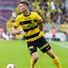 Young Boys' midfielder Lukasz Lakomy controls the ball, during the Super League soccer match of Swiss Championship between Servette FC and BSC Young Boys, at the Stade de Geneve stadium, in Geneva, Switzerland, Sunday, September 3, 2023. (KEYSTONE/Salvatore Di Nolfi)