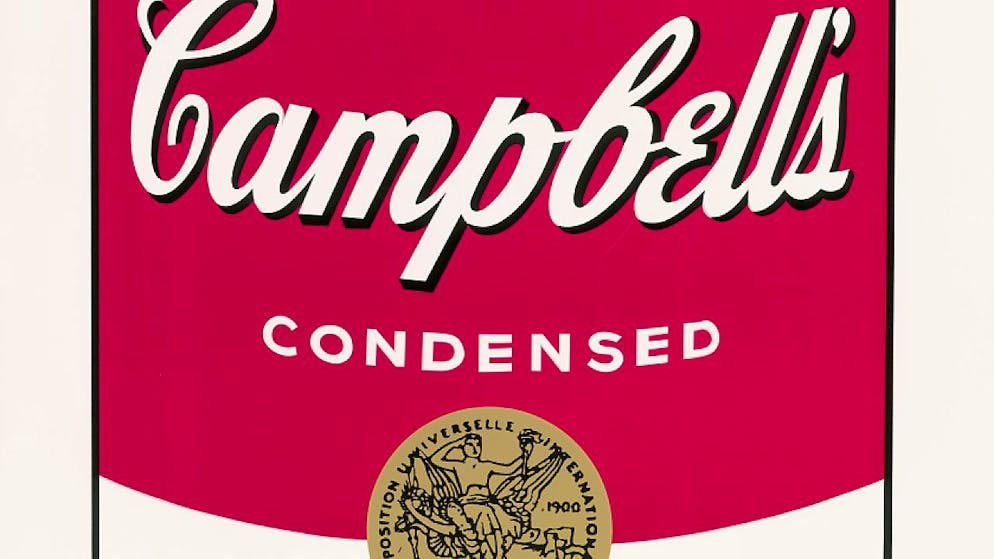 Anche la famosa "Campbell's Soup - Cream of Mushroom" di Andy Warhol è esposta al MASI di Lugano.