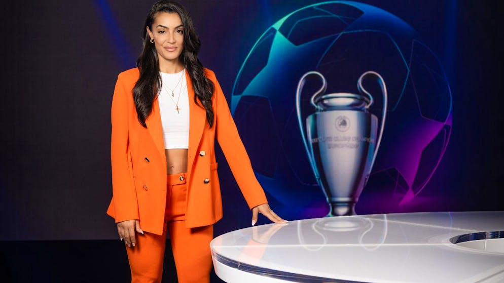 Valentina Maceri in den Studios von blue Sport.