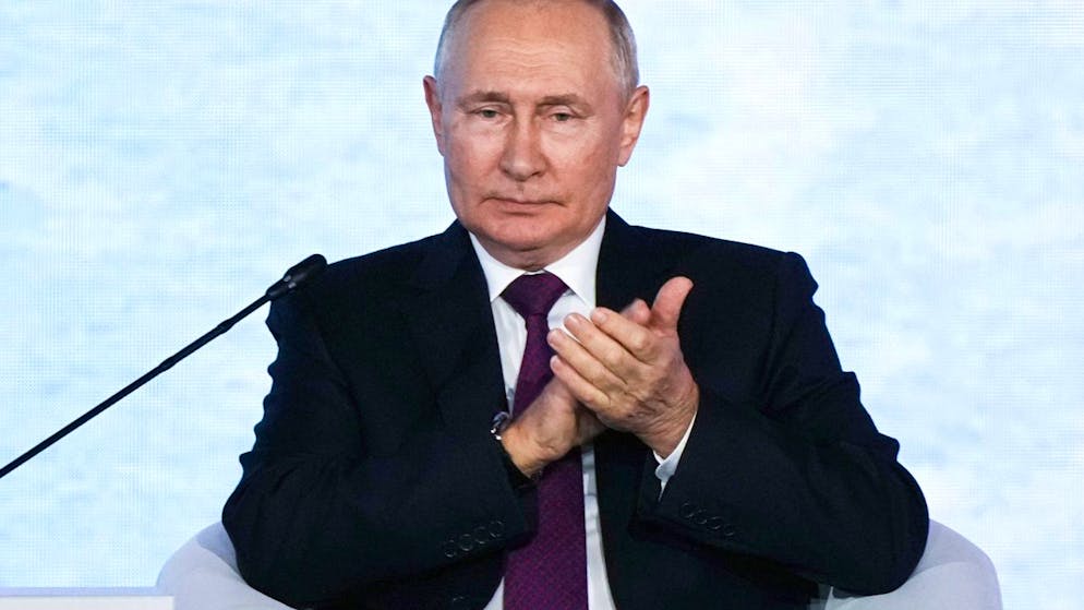 HANDOUT - Russlands Präsident Wladimir Putin. Foto: Sergey Shinov/Roscongress Foundation/AP/dpa - ACHTUNG: Nur zur redaktionellen Verwendung und nur mit vollständiger Nennung des vorstehenden Credits