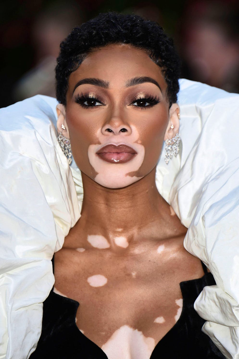 La supermodella Winnie Harlow all'evento di moda Vogue World 2023 a Londra lo scorso 14 settembre.