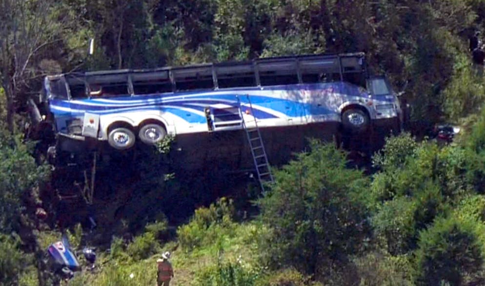 Il bus trasportava 40 studenti.