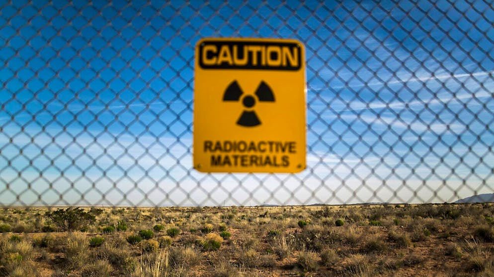 L'area dei test del cosiddetto " Manhattan Project" per lo sviluppo della della prima bomba atomica effettuati nel 1945 vicino a San Antonio, in New Mexico (USA). (immagine d'illustrazione)