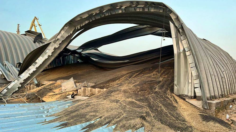 "Un missile russo ha colpito il magazzino dove era conservato il grano", ha riferito Oleg Kiper. (Foto d'archivio)