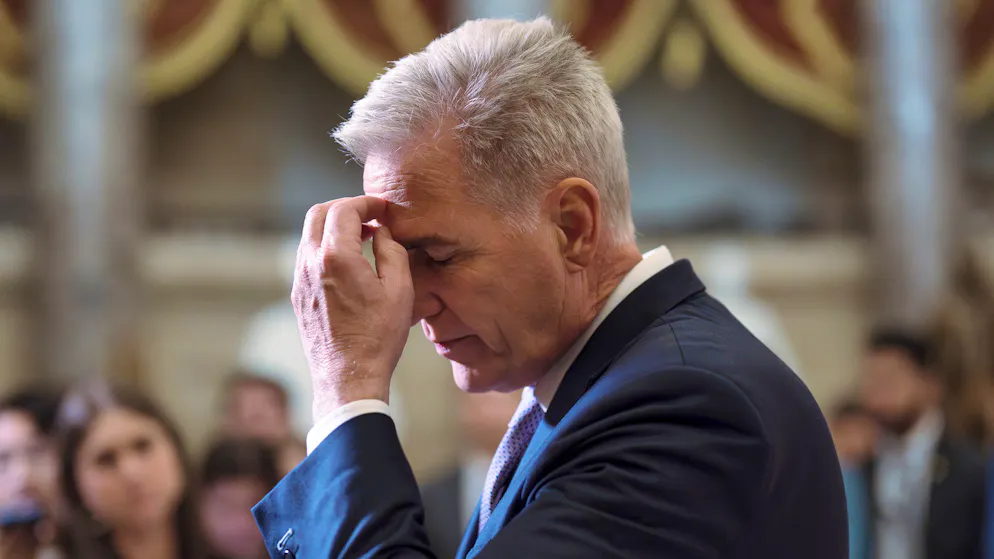 «Wir kriegen das hin»: Kevin McCarthy, Sprecher des Repräsentantenhauses, will keinen Shutdown, doch Parteifreunde – besser: Parteifeinde – stellen immer mehr Forderungen.