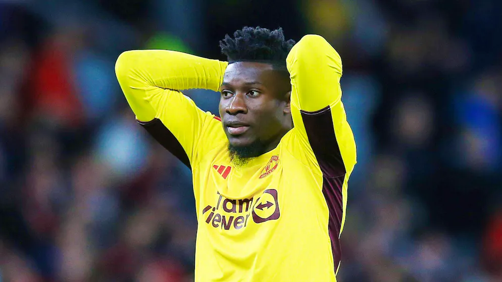 André Onana gab bisher in Manchester noch keine glückliche Figur ab.