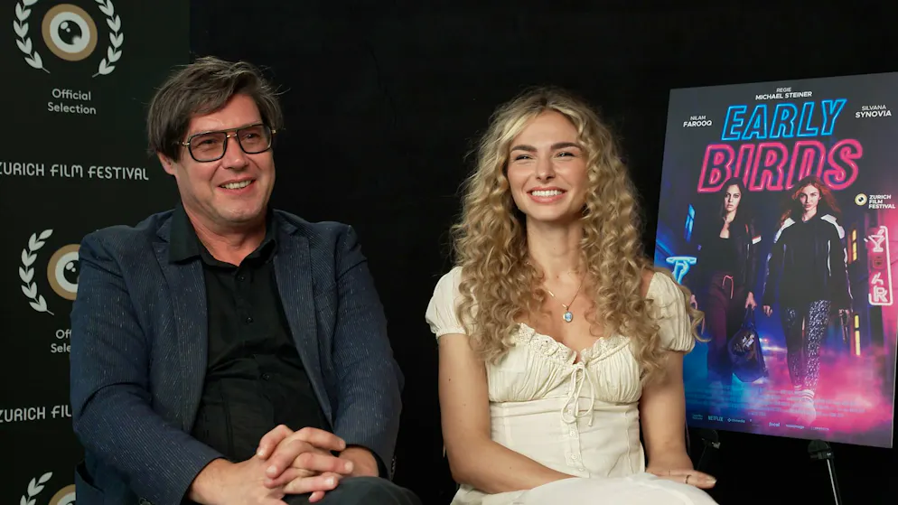 Michael Steiner und sein «Early Birds»-Star. «Sie erinnerte mich an Sylvester Stallone»