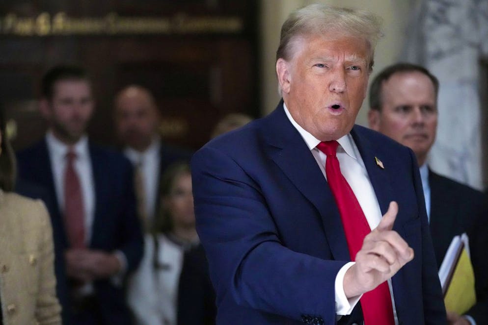 L'ex presidente e candidato alla Casa Bianca Donald Trump.