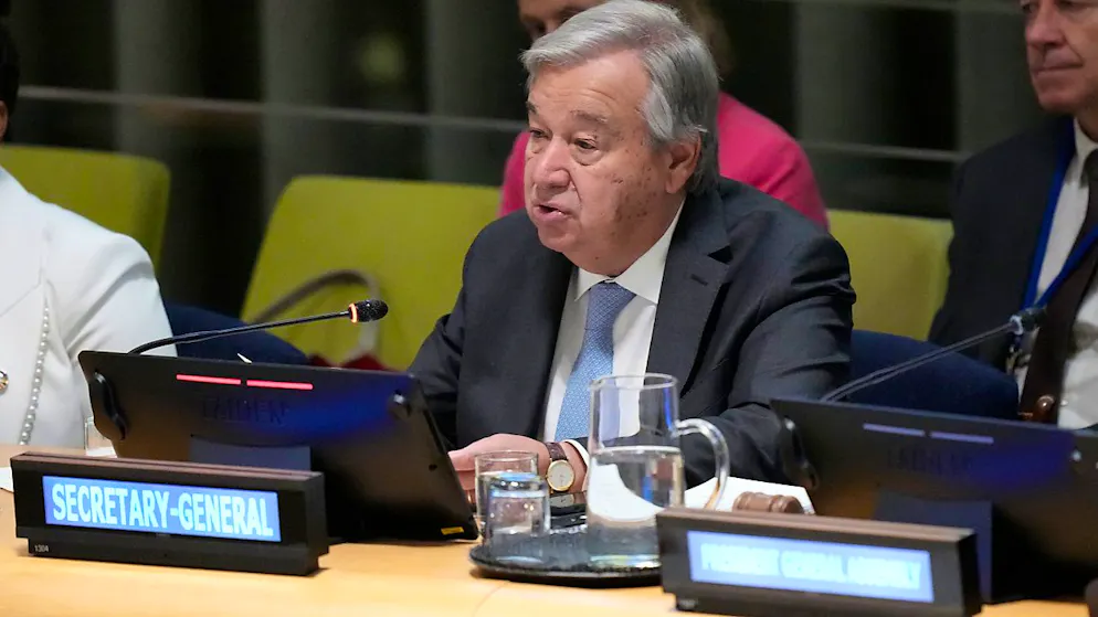 UN-Chef António Guterres hat die Gewalteskalation in Nahost «aufs Schärfste» kritisiert. Foto: Mary Altaffer/AP/dpa