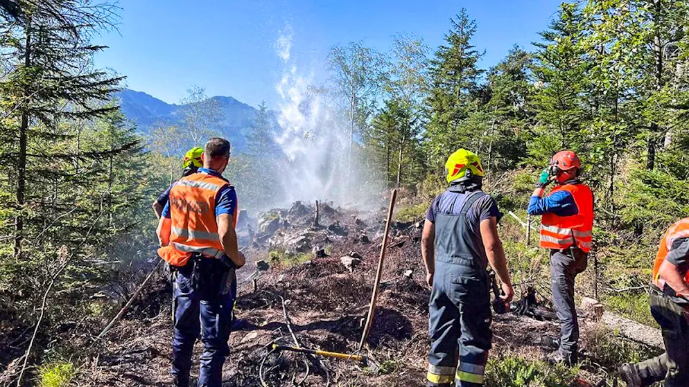 Die Einsatzkräfte konnten den Brand löschen.