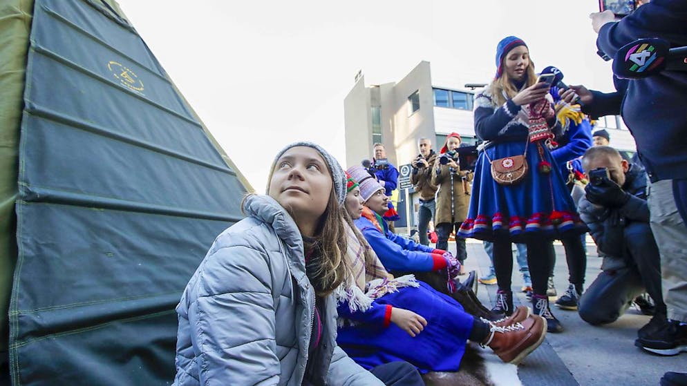Alla protesta si è unita anche la militante ambientalista svedese Greta Thunberg
