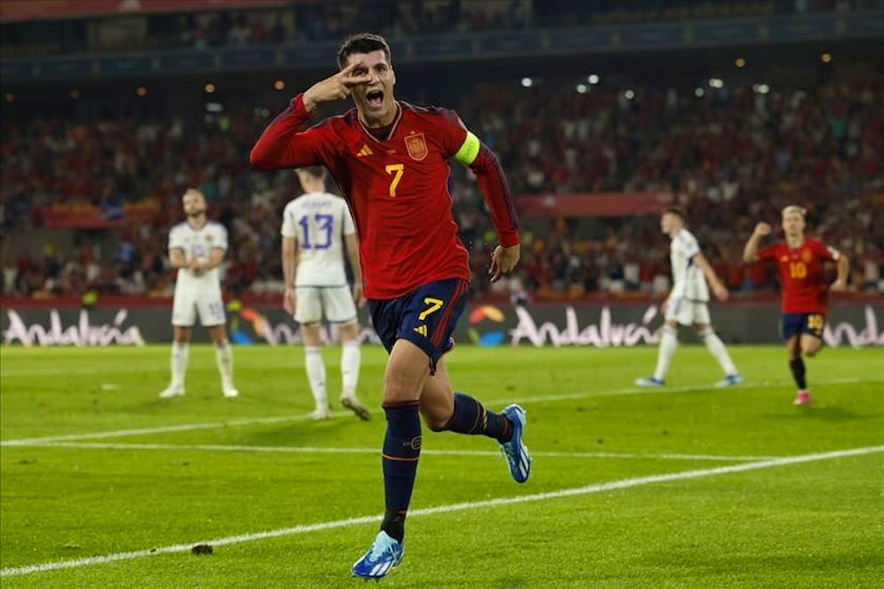 Morata ha aperto le marcature a Siviglia