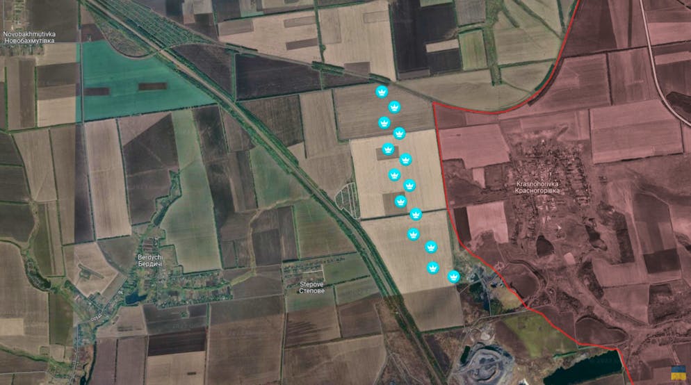 Schlacht um Awdijwka – die nördliche Flanke. Was die russische Armee erst erfahren muss: Die Gegenseite hat nachts eiligst noch Minen ausgelegt, ...