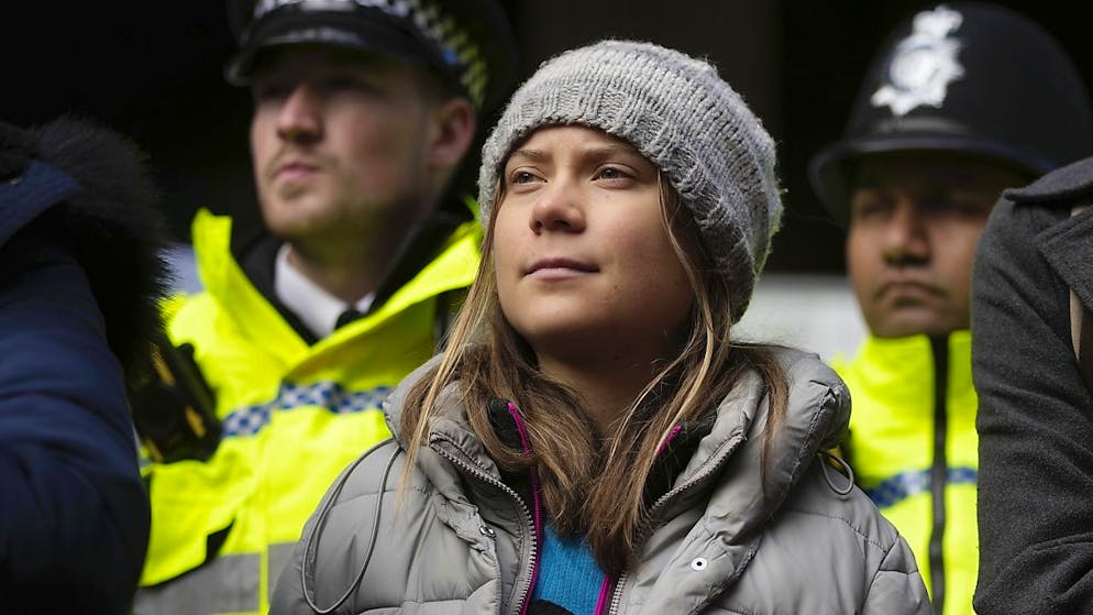 Greta Thunberg in un'immagine d'archivio.