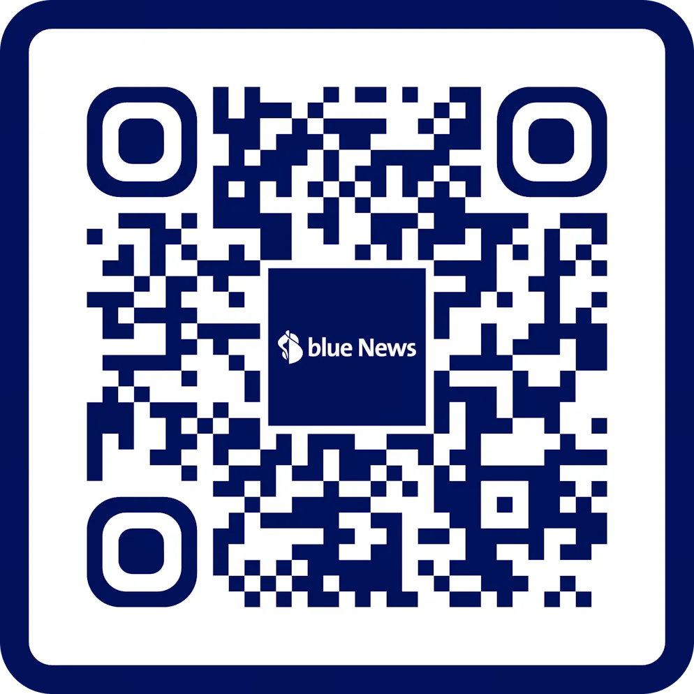 Dieser QR-Code führt dich zum Whatsapp-Channel von blue News. 