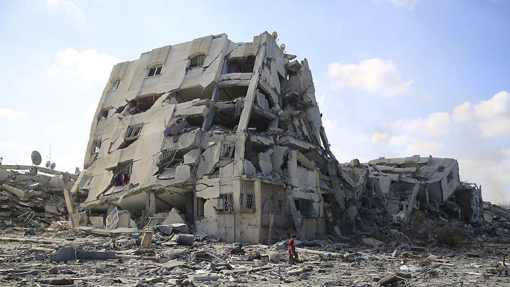 Edificio distrutto a Gaza