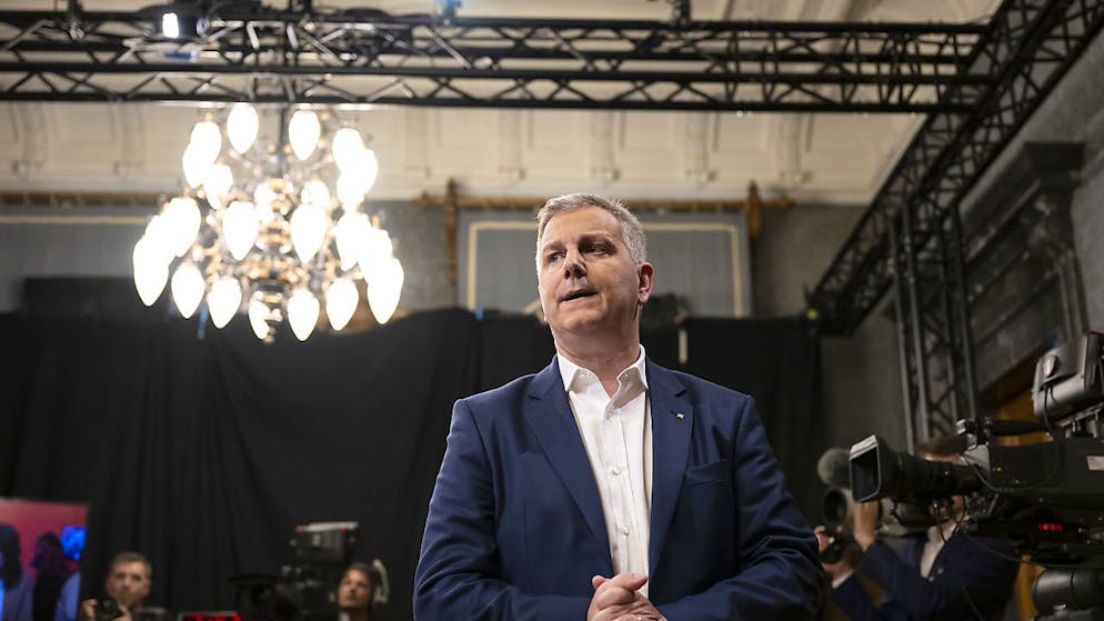 Il presidente dell'UDC, Marco Chiesa, il vincitore di queste elezioni federali.