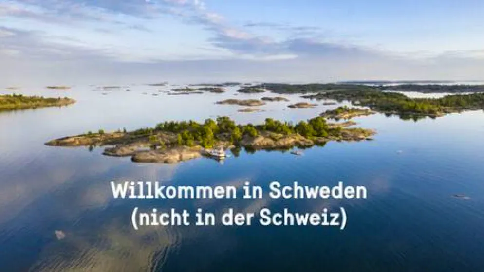 Witzige Videobotschaft. Schweden will nicht mehr mit der Schweiz verwechselt werden