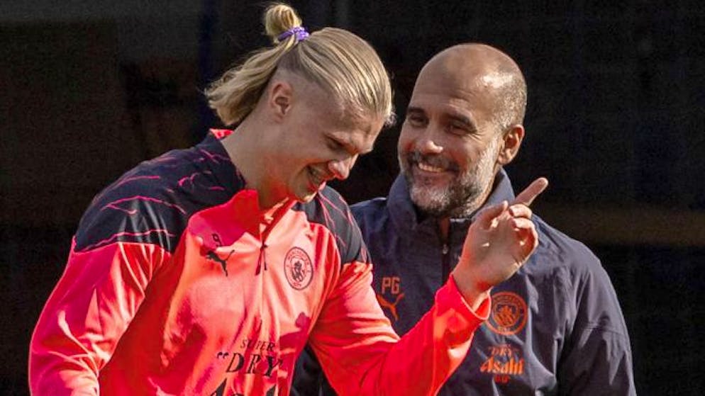 Zwei Fussball-Freaks: Erling Haaland und Pep Guardiola.