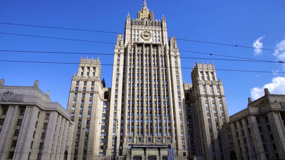 La delegazione di Hamas avrebbe incontrato il viceministro degli esteri e inviato speciale presidenziale della Russia per il Medio Oriente e l'Africa Mikhail Bogdanov. Nella foto il ministero degli esteri a Mosca.